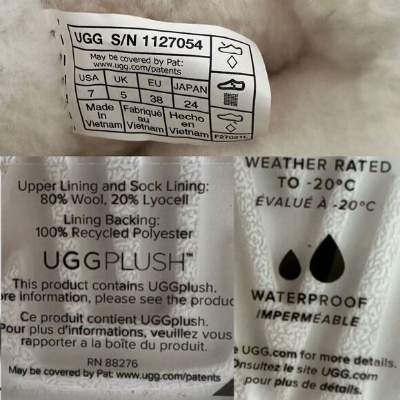 UGG Classic Waterproof Clear Mini Boots Winter Snow Rain size 7 - Picture 10 of 14